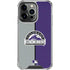 MLB Colorado Rockies Split iPhone 16 Pro Clear Case